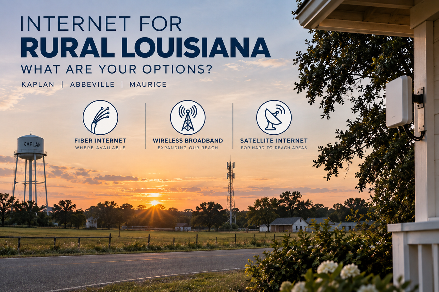 Internet for Rural Louisiana: What Are Your Options?